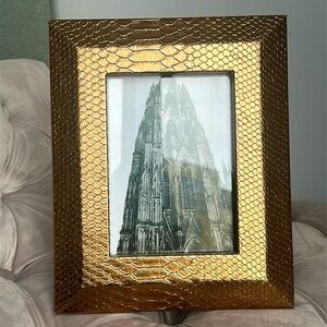 Bronze Crocodile Photograph Frame